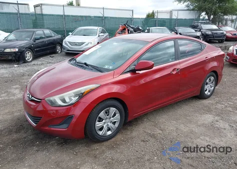 2016 Hyundai Elantra Se из США, поврежденный, VIN 5NPDH4AEXGH743998